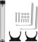 Wasse rkühlbehälter, 190 mm / 240 mm / 300 mm / 400 mm * 50 mm Durchmesser POM-Zylinder-CPU-Wasserkühler-Reservoirsystem Kühlkörper-Kit für PC-Computer(400 mm)