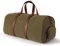 DRAKENSBERG Weekender 'Toby' - kleine Reisetasche mit Schuhfach, Wochenend- und Sport-Tasche, Handgepäck tauglich, Damen, Herren, nachhaltig handgemacht, Canvas, Leder, 40L, Olivgrün, DR00115
