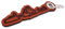Samunshi® Leder Schlüsselanhänger mit Gravur Köln Geschenke Made in Germany 12x3,3cm Cognac braun/graviert