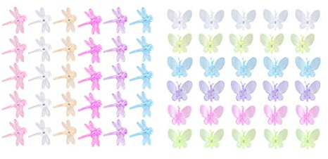 Hemoton 60 Stücke Orchideen Clips Schmetterling Libelle Orchideen Unterstützung Mini Kunststoff Klammern Unterstützung Von Stängeln Reben Gartenarbeit Zubehör Zufällige Farben