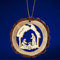 SIKORA BS-LS Traditionelle Filigrane Christbaumschmuck Holzanhänger aus nachhaltiger Herstellung - 28 Modelle wählbar, Modell:R1 Rindenoptik Heilige Familie D 6cm