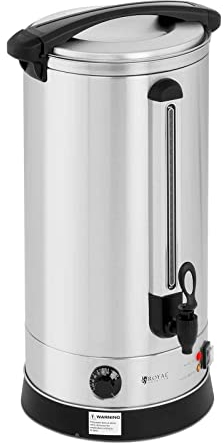 Royal Catering Bollitore Elettrico A Doppia Parete Dispenser Bevande Calde RC-WBDW23 (23,5 litri, 2500 W, Inox)