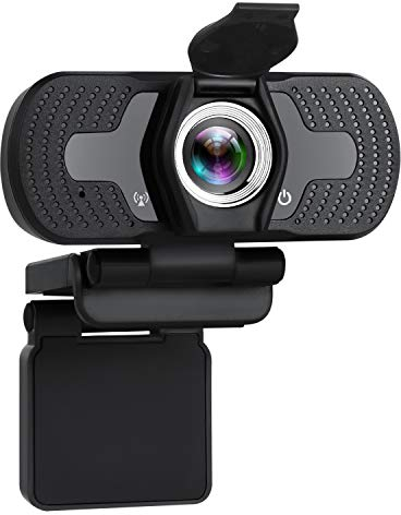 TELLUR - Webcam Full HD Basic, 1080p/30fps, autofocus, correzione automatica dell'illuminazione, microfono incorporato, angolo 97°, protezione della privacy, cavo da 1,5 m, USB, colore: nero