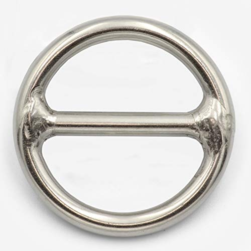 DIOS24 4 Stück Ring mit Steg 6 x 40 mm (Größe und Menge wählbar) - Edelstahl A4-AISI 316 - O-Ring mit Steg Rundring mit Steg Edelstahl Stegring