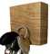 I FEEL WOOD | Porte-Clés Magnétique Mural En Bois | Range clés | Accroche clés design | Artisanal | Made In France | Chêne massif (Clair)