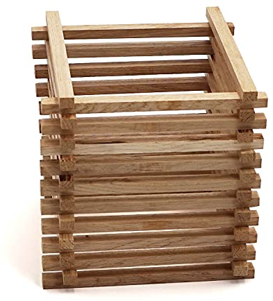 ALEKO Premium Holzbausteine Natur, aus Eiche, Stäbchen aus Eiche, perfekte Abmessungen der Bausteine für DIY Projekte Basteln mit Holz, Bauklötze (10 x 8 x 160-40 Stück)