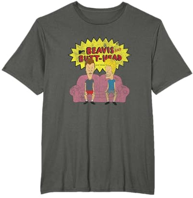 Beavis and Butt-Head Distressed Couch Logo T-Shirt