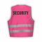 Fassbender-Druck WARNWESTEN - Sicherheitsweste PINK Warnweste nach EN ISO 20471 zertifiziert - Warn Weste für Security - Unisex mit hochwertigem Reflektorstreifen (PINK I M/L I 1St.)