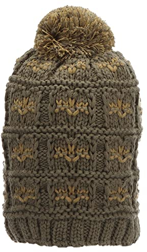 Sterntaler Baby Jungen Mütze Baby Bommelmütze Strukturmuster Mütze - Mütze Baby - gefüttert mit Baumwollfleece - dunkelgrün, 55