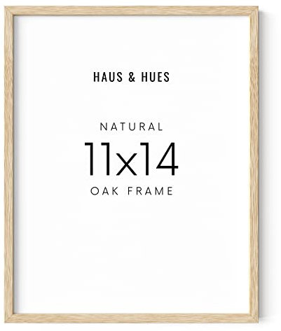 HAUS AND HUES 11x14 Rahmen Holz Naturholzrahmen Bilderrahmen 11x14 Rahmen Kunstplakatrahmen 11x14 Dokumentenrahmen Für 11x14, BEIGE GERAHMT