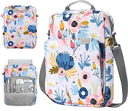 TiMOVO 9-11 Tablet Sleeve Bag Case with Shoulder Strap for iPad 10.2 2021-2019, iPad 10th Generation 2022, iPad Air 5/4 10.9, iPad Pro 11 2022-2018, Galaxy Tab S9/S8/A8/A7 2023, Summer Blue