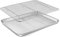 Homikit Bandeja de Horno con Rejilla De enfriamiento, 40 x 30 x 2,5 cm Rectangular Bandeja para Asar en Acero Inoxidable Ino para Pan, Galletas, Pizza y Pasteles, Saludable, Apta para Lavavajillas