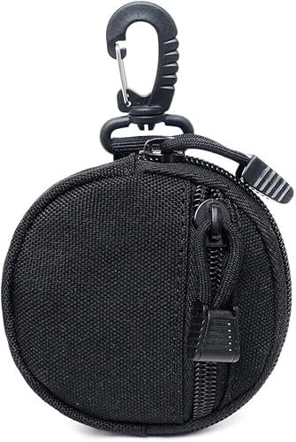 YONCONO Petite Pochette Tactique Multifonction Molle, Pochette compacte EDC pour Accessoires Utilitaires Militaires, Pochette de Rangement pour Mini clés, Porte-Monnaie, Casque sans Fil (Noir)