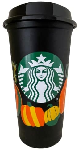 STARBUCKS Halloween Pumpkin Reusable Travel Mug/Cup/Tumbler Grande Medium, 16oz 473ml