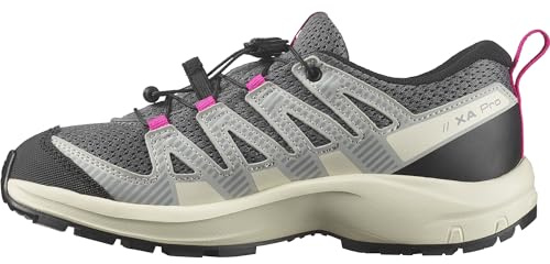 Salomon Xa Pro V8 J Chaussures pour enfants, Unisexes, Randonnée Marche Course À Pieds, Ajustement Précis, Adhérence Tout-Terrain, Look Sportif, Quiet Shade, 32