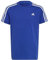 adidas Unisex Kinder Essentials 3-Stripes Cotton Tee, Blue/White, 15-16 Years