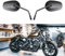 WTZMOTO Motorrad Seitenspiegel, M8 Schwarz Motorrad Rückspiegel für Sportster 1200 XL883 Kompatibel mit Harley Davidson Road King, Dyna Softail Road Glide (Schwarz)