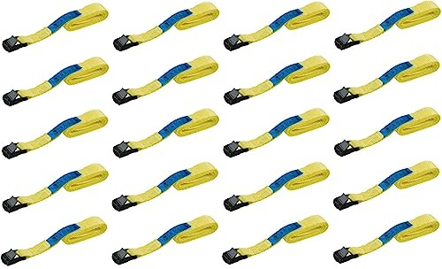 STROXX 8X Zurrgurt 1,5m - 25mm breit - nach EN12195-2 - max 200/400KG - mit Klemmschloß - 1-TLG. - GS/TÜV geprüft - Spanngurt - Befestigungsgurt - Ratschengurte