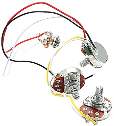 Supvox 1 Satz Gitarrenlinie Gitarrenzubehör E Gitarre Zubehör Gitarrenteile Aus Kunststoff Kabelbaum Für Gitarrenpotentiometer Gitarrenversorgung Pick up Zubehör Pick-up Tragbar Metall