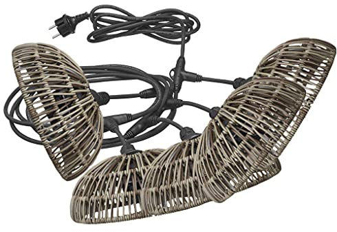PR Home of Scandinavia Outdoor Lichterkette Hue grau 20 cm (5 St)