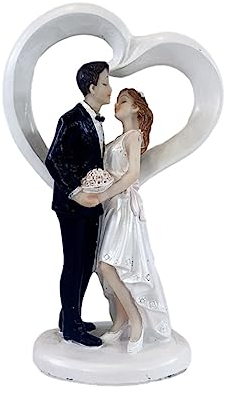 BOKIOESDE Kuchen Dekoration Puppen Braut Bräutigam Harz heiraten Figur lustige Hochzeit Topper Ständer Paar Wohnkultur Autozubehör, Geben Sie F EIN