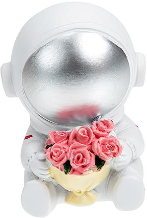 Abaodam Kunstharz Astronautenfigur Tischdekoration Auto-astronautenstatue Astronautenmodell Bastelarbeit Astronautenschmuck Astronauten-kunstharz-bastelarbeit Astronautenfigur