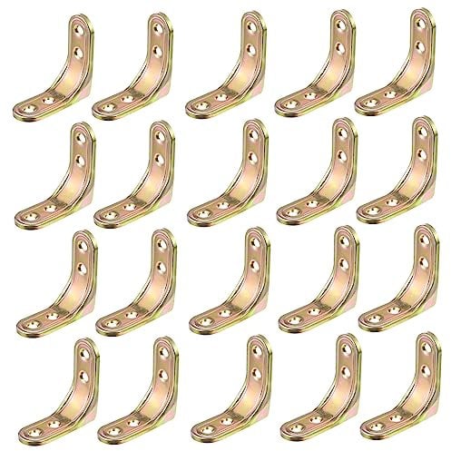 Baluue Équerres D'Angle En Métal 20 Pièces, Code D'Angle D'ArmoireSupport Mural Pour Étagère Étagères Flottantes Supports D'Étagères Étagères Décoratives Accessoires Décorés Équerres