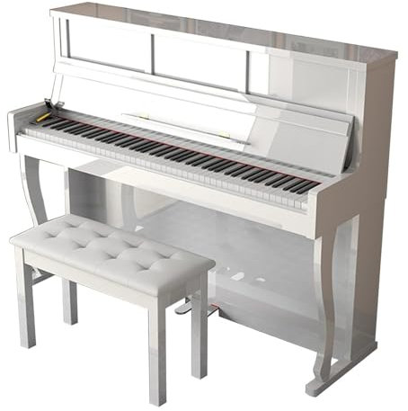 ZALIX 88-Key Digital Piano, Professional Graded Weighted Hammer Keyboard Piano, Multifunctional Electronic Piano, Suitable for Beginners And Professionals,White