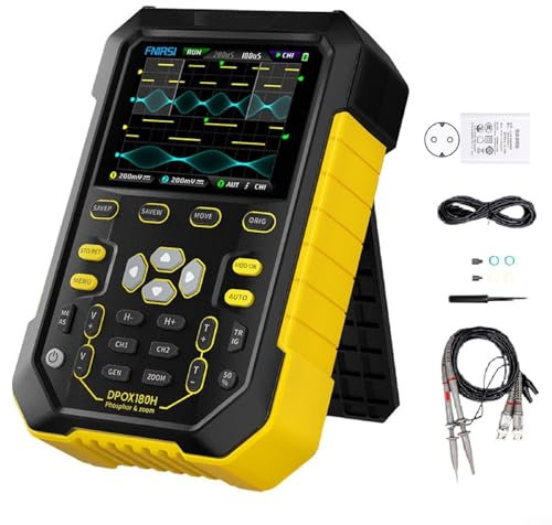 Oscilloscopio DPOX180H, oscilloscopio digitale portatile 2 in 1, oscilloscopio digitale a 2 canali, 180 MHz, 50000 wfms/s(A)