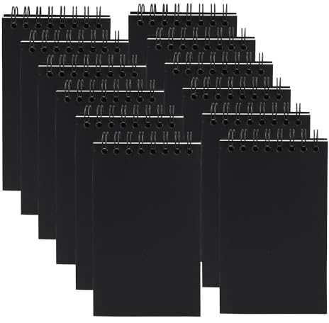 Aacehlh 12 Pack Pocket Notebooks, 3x5 Small Notepads, Mini Spiral Notebooks, 60 Sheets/120 Pages,Lined College Ruled Paper, Memo Pads for Home, Office, School or Travel