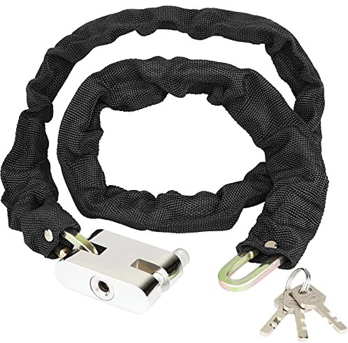 Lucchetto Bici, Diyife Catena per Bicicletta, 101cm Blocco Catena Bici Antifurto, Lucchetto per Bicicletta con 3 Chiavi per Moto, Bicicletta, Passeggini, Scooter, e-bike, MTB (Nero)