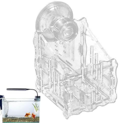 Suction Cup Planter, Aquarium Planter Acrylic Aquarium Plant Holder, Clear Aquarium Plant Pot Aquarium Planter Holder for Decorations