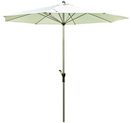 Sombrilla de Jardín con Manivela, 270cm Sombrilla de Mesa, Sombrilla Grande para Piscina, Terraza, Jardín, Césped