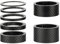 FackLOxc Fahrrad-Frontgabel-Headsets, Abstandshalter, Headsets, Unterlegscheibe, Kohlefasern, Fahrrad-Headsets, Abstandshalter, gewindelose Fahrräder, Vordervorbau-Gabel