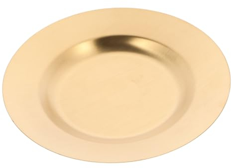 Amosfun De Acero Inoxidable Bandeja De Comida Plato De Aperitivos Plato De Almacenamiento De Carne Plato para Servir Pasta Servidor De Acero Inoxidable Bandeja para Servir Bandejas