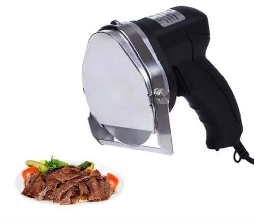 LMTYJZRY Couteau a Kebab Électrique, Couteau Kebab Slicer Machine Kebab Kebab Machine Épaisseur de Coupe Réglable for Kebab Machine Couteau a Kebab Électrique