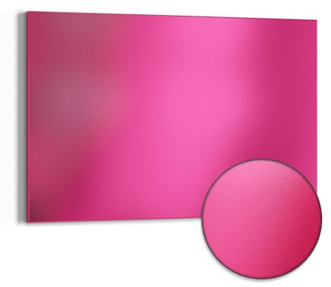 DEQORI Metall Magnettafel | 60x40 cm cm groß | Unifarben - Rosa | Whiteboard für alle Magnete | Magnetboard Wand-Tafel für Küche & Büro | Design Magnetwand Pinnwand magnetisch