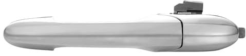 GEARLEADER Passenger Left Handle Chrome Outer Door Handle Fit for Fiat 500 2007-2020 735592026 73545876 (Silver)