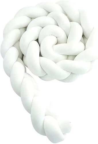 Mineliste Seitenschläferkissen Bettschlange Body Pillow Baumwolle - Kopfkissen lang Bettrolle Schlafkissen Nackenrolle Kissen, Weiß, 100cm