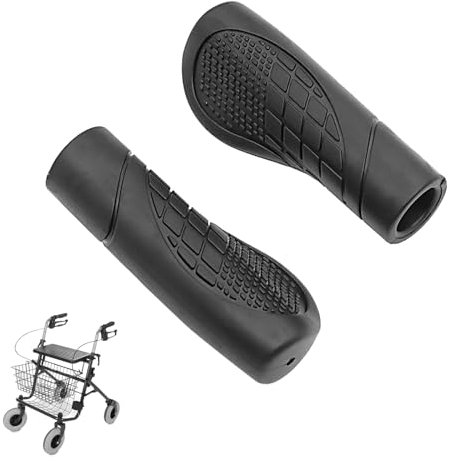 2 Stück Rollatoren Handgriffe Rollator Griffbezüge Ergonomisch Geformt Anti-Rutsch Komfortkissen Rollator Ersatzteile für Ältere Menschen, Verletzte (2,2 cm)