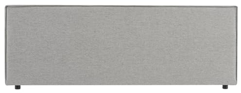 IDIMEX Kopfteil KLAO gepolstert 160cm grau – Elegantes Bettkopfteil, Melange-Optik, widerstandsfähiger Stoffbezug, langlebig und bequem, klassisches Design
