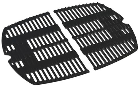 FIRXZYMZ Parrilla de hierro fundido de 27,3 x 38,9 cm, accesorios de repuesto para Weber Q200, Q220, Q2000, Q2200, Q2400, accesorios para parrilla de gas Weber 7645 7583 65811 69935, 2 unidades