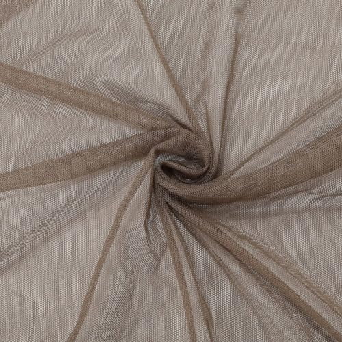 CABODYALS Rete A Maglie Marrone da 2 m e 160cm, Materiale in Tulle Morbido Trasparente, Zanzariera per Insetti, Protezione da Giardino, Tessuto in Poliestere Traspirante per Cucire, Realizzare Abiti,