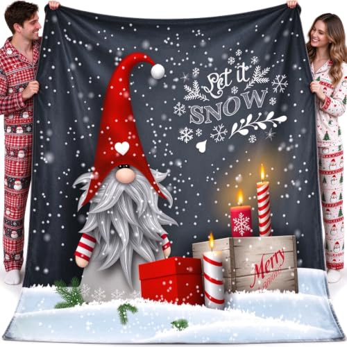 Weihnachtsdecke, 150 x 200cm Plüsch Kuscheldecke Weihnachten, Flauschig Christmas Blanket, Flanell Weihnachtsdecken, Weihnachts Kuscheldecke für Couch Sofa Bett Lounging Xmas Weihnachts Geschenke