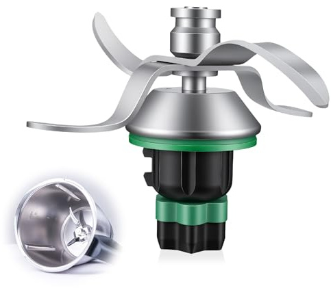 Coltello compatibile Bimby TM6, lama di miscelazione in acciaio inossidabile, parte di ricambio per Robot Vorwerk, accessorio per tritare mescolare impastare, sostituisce coltello originale della