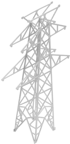 Mikrolandschafts Zubehör für Hobbyisten, 1: 160 Eisenbahn Turm, Weiß | ABS Kunststoff, Selbstgemacht Mikrolandschaftsdekor, Präzise Verarbeitung, für Diorama und Garten Dorf Dekor
