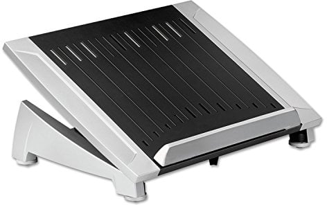 Fellowes 8036701 Office Suites Laptop Riser Plus, 15 1/16 x 10 1/2 x 6 1/2, Black/Silver