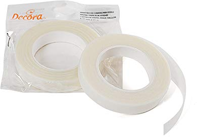 Decora 0803052 Nastro di Carta per Steli Bianco 12 Mm X 27 M
