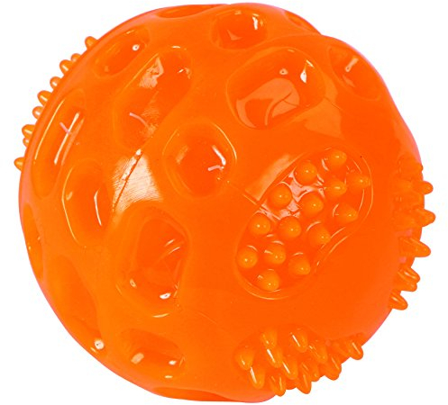 Kerbl 2208034 Squeaky Balle pour Chien Orange 6 cm