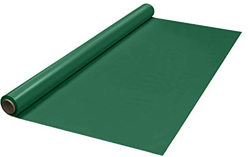 Party Essentials Heavy Duty Plastic Banquet Table Roll Available in 27 Colors, 40 x 150', Hunter Green